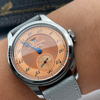 Vexaroa Jumping Hour Automatic Watch, 38mm Vintage Men's Date Dial