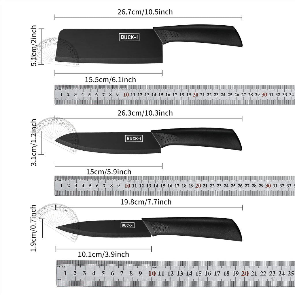 Vexaroa Kitchen Knife Set with Storage Block