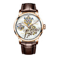 Double Tourbillon Taurus Shell Carved Watch 43mm | Vexaroa
