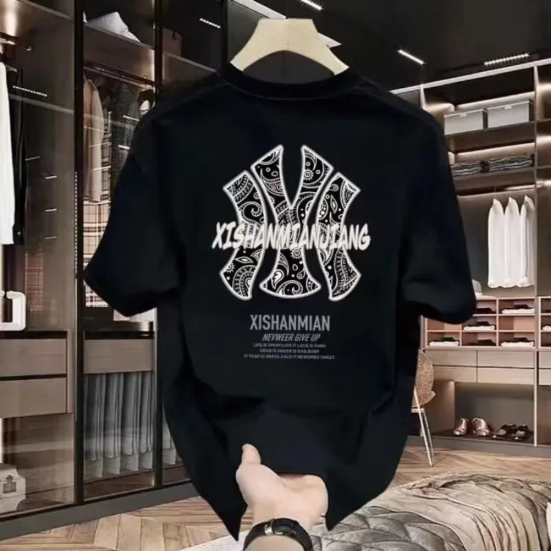 Vexaroa men's printed cotton crew neck T-shirt product image 3