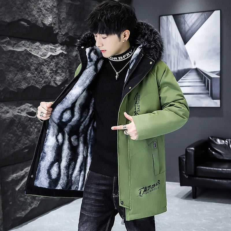 Vexaroa men's long padded winter parka, image 3