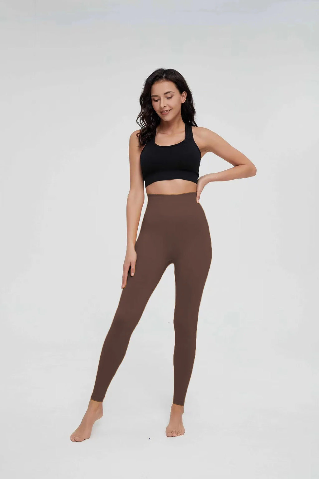 Vexaroa Seamless Knit High Waist Hip Lifting Gym Running