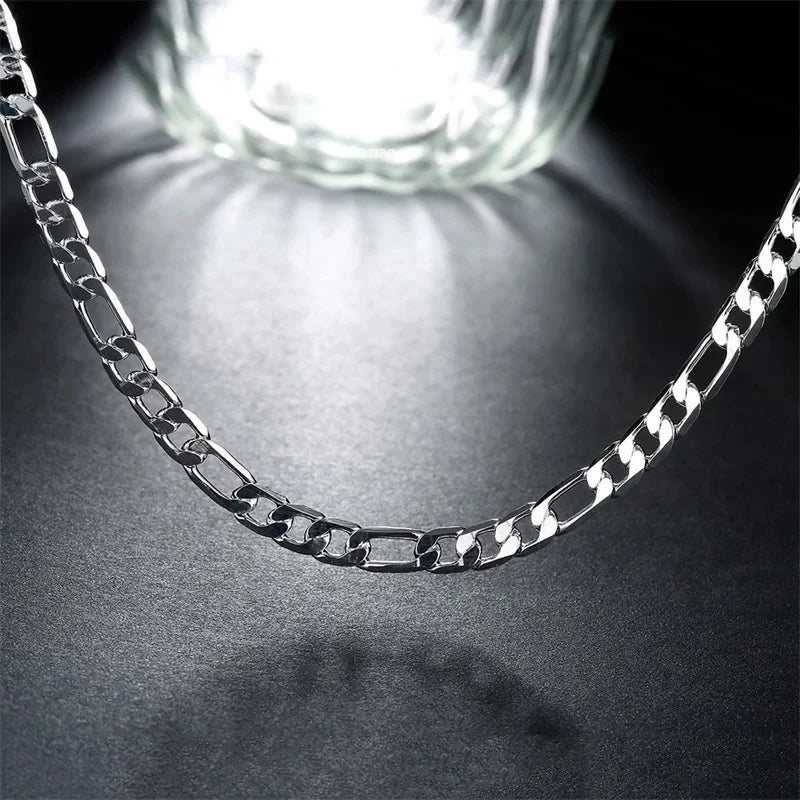 Vexaroa men's sterling silver chain necklace - product gallery image 4