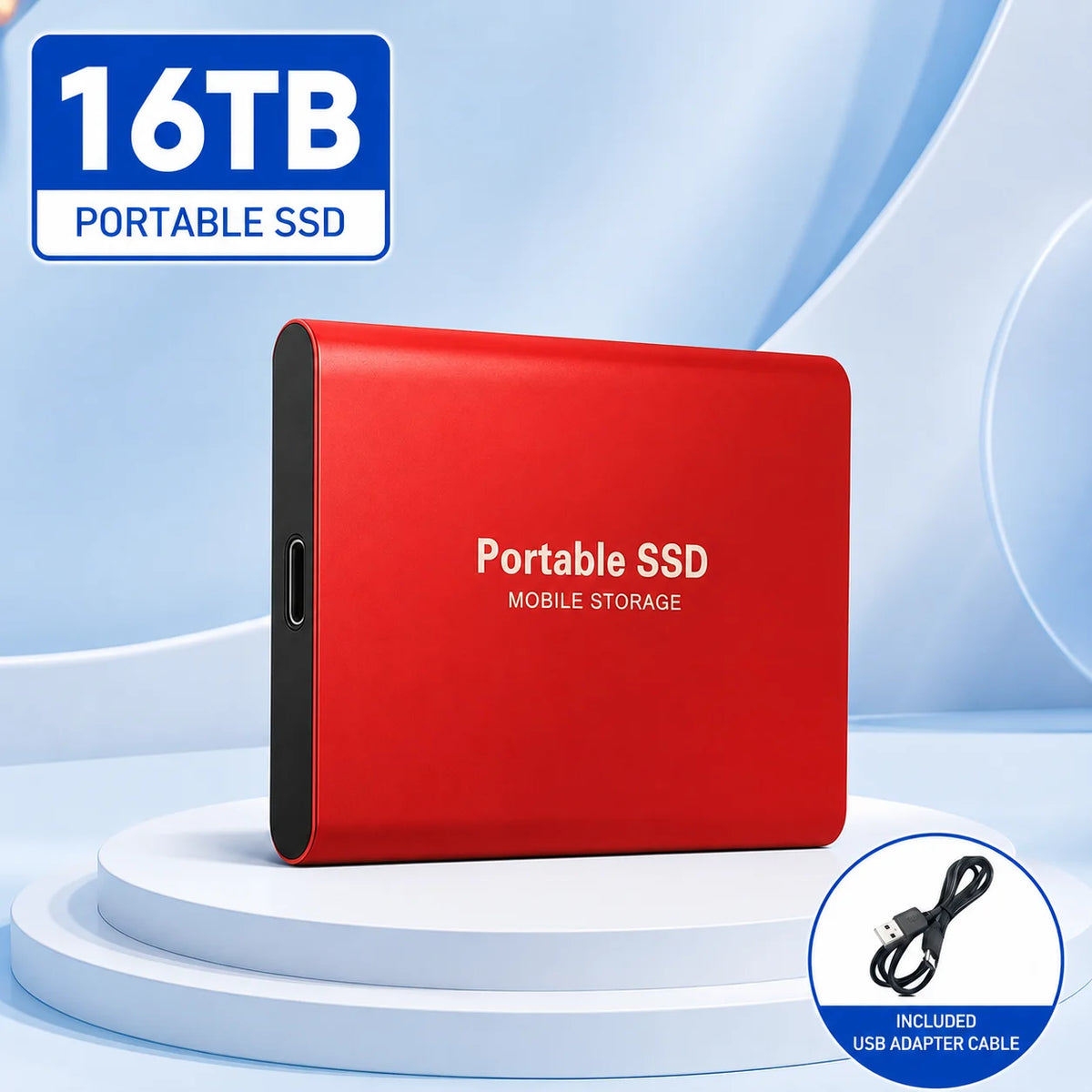 Vexaroa 1TB Portable SSD USB 3.0 Type-C – Plug & Play Drive