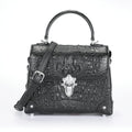 Skull Crocodile Leather Women's Crossbody Handbag | Vexaro