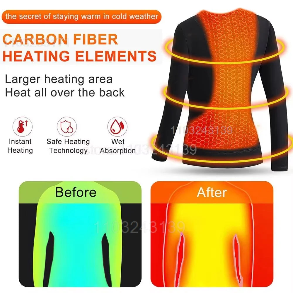 Vexaroa 52-zone heated thermal underwear, image 3