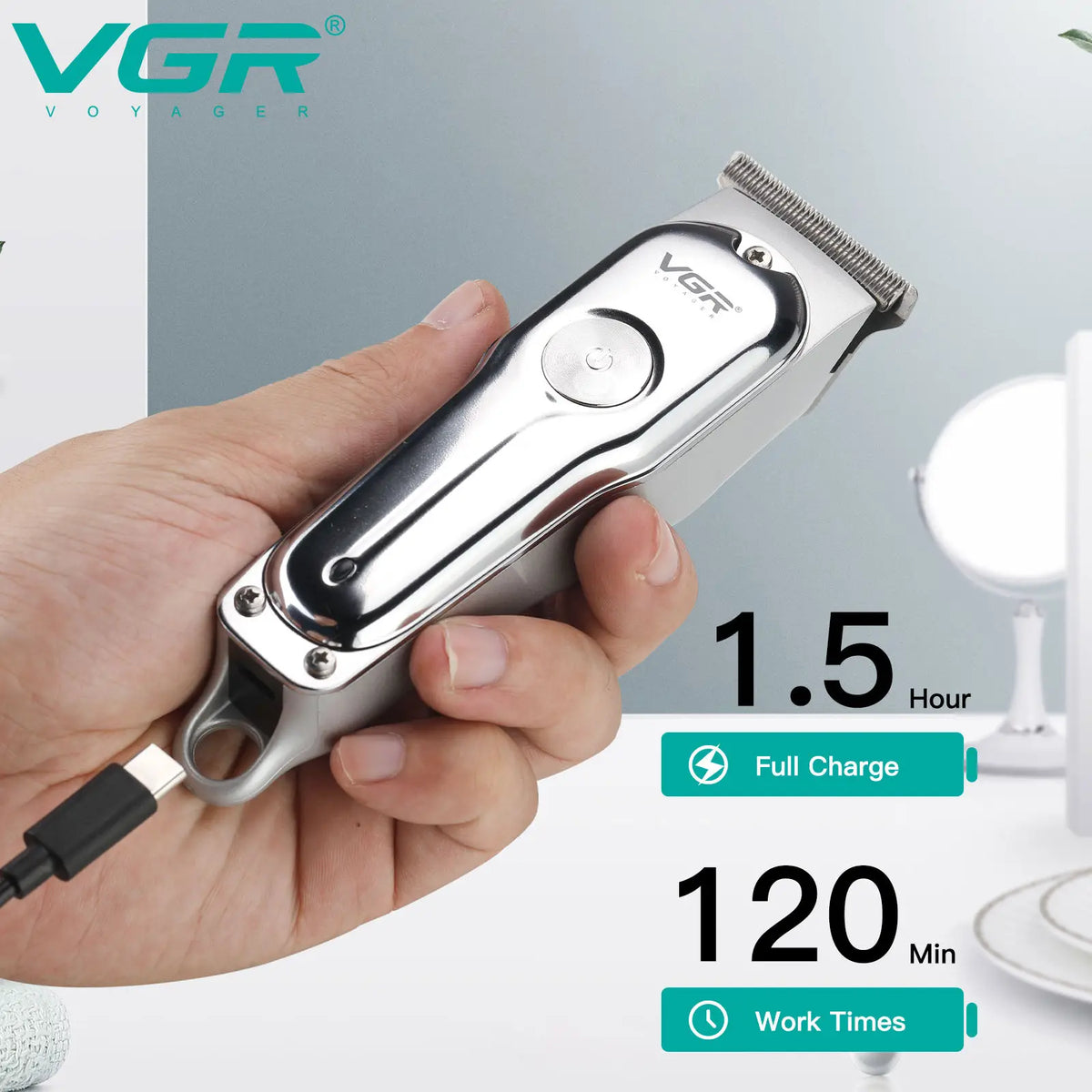 Vexaroa VGR V-071 T-Blade Cordless Hair Trimmer product image 6