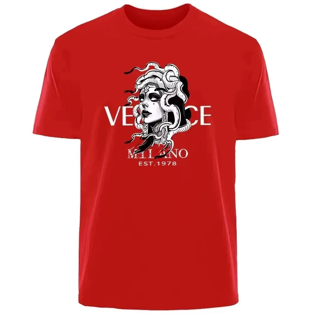 Vexaroa Medusa print unisex cotton T-shirt product image 4