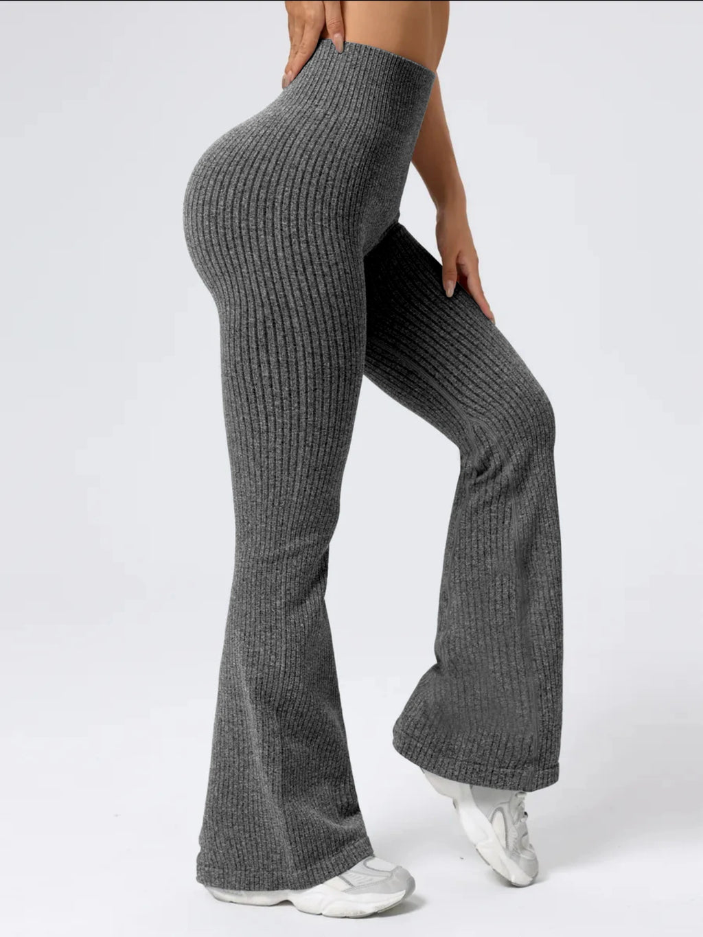 Vexaroa Women's High Waist Bell Bottom Flare Pants Sporty Fit