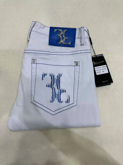 Vexaroa Jeans Men fashion Embroidery comfortable elasticity Casual