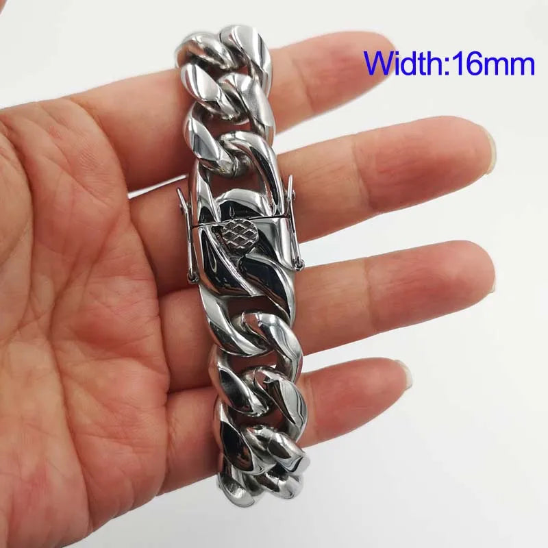 Vexaroa Stainless Steel Miami Cuban Chain Bracelet — Vexaroa product image 21