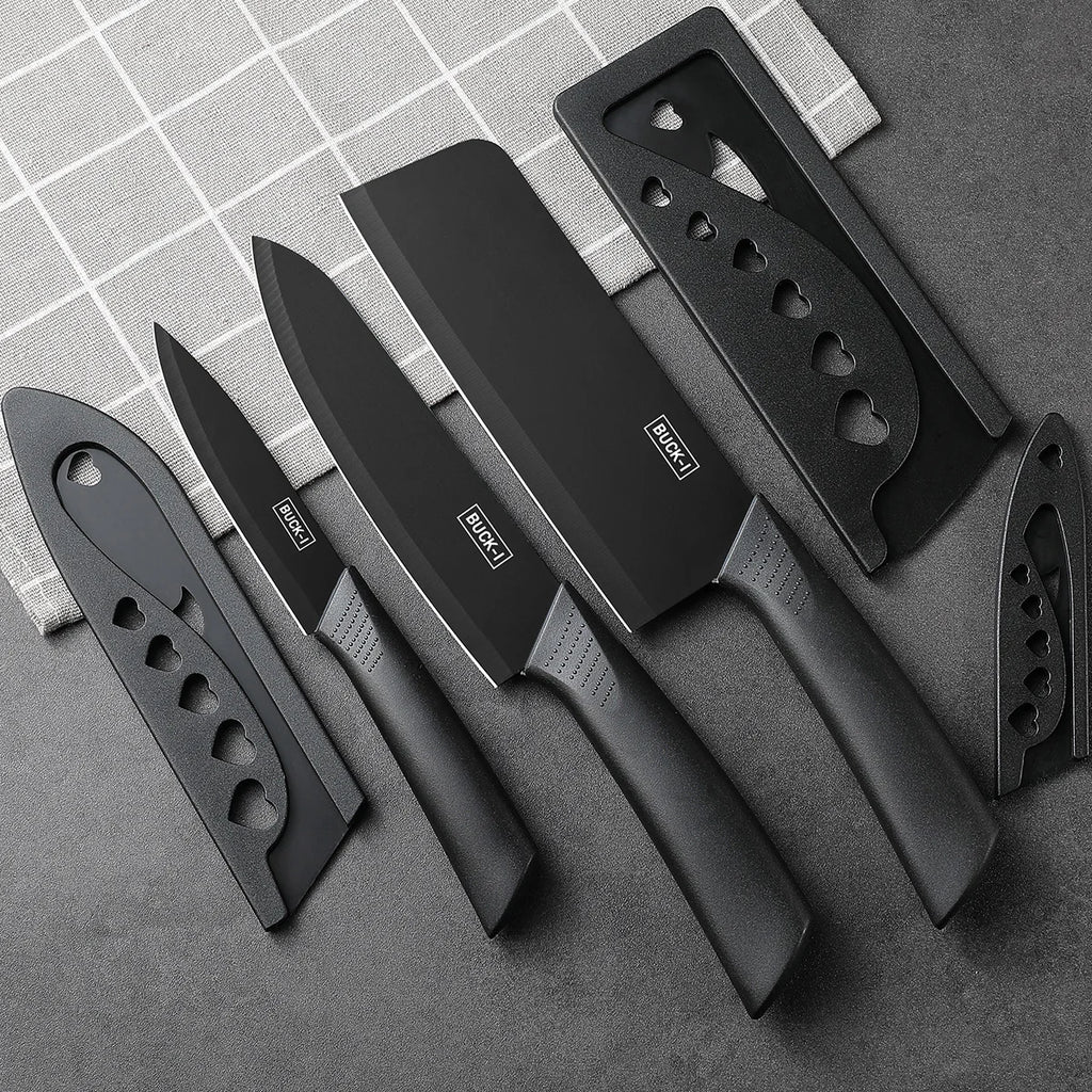 Vexaroa Kitchen Knife Set with Storage Block