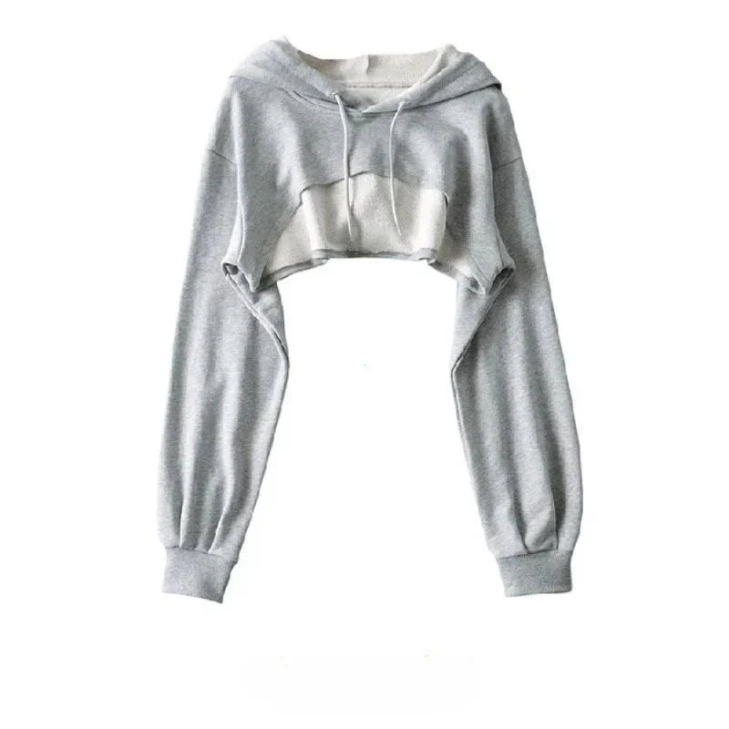 Vexaroa women's cropped long sleeve fashion top view