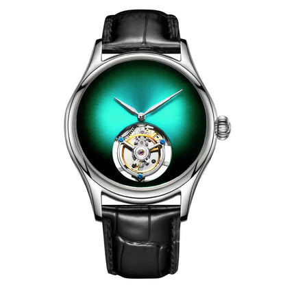 AESOP Top Brand Luxus-Uhr 100% authentisches Tourbillon Herrenuhrwerk mechanisch Saphirglas Skelettuhren für Herren