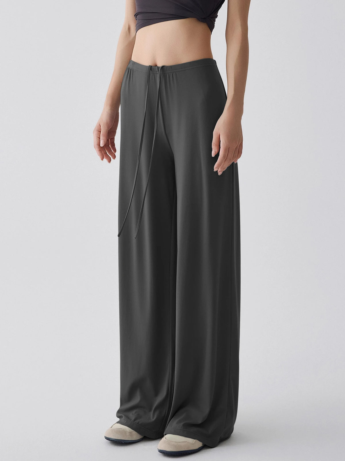 Vexaroa High Waist Wide-Leg Yoga Joggers – Baggy Sweatpants