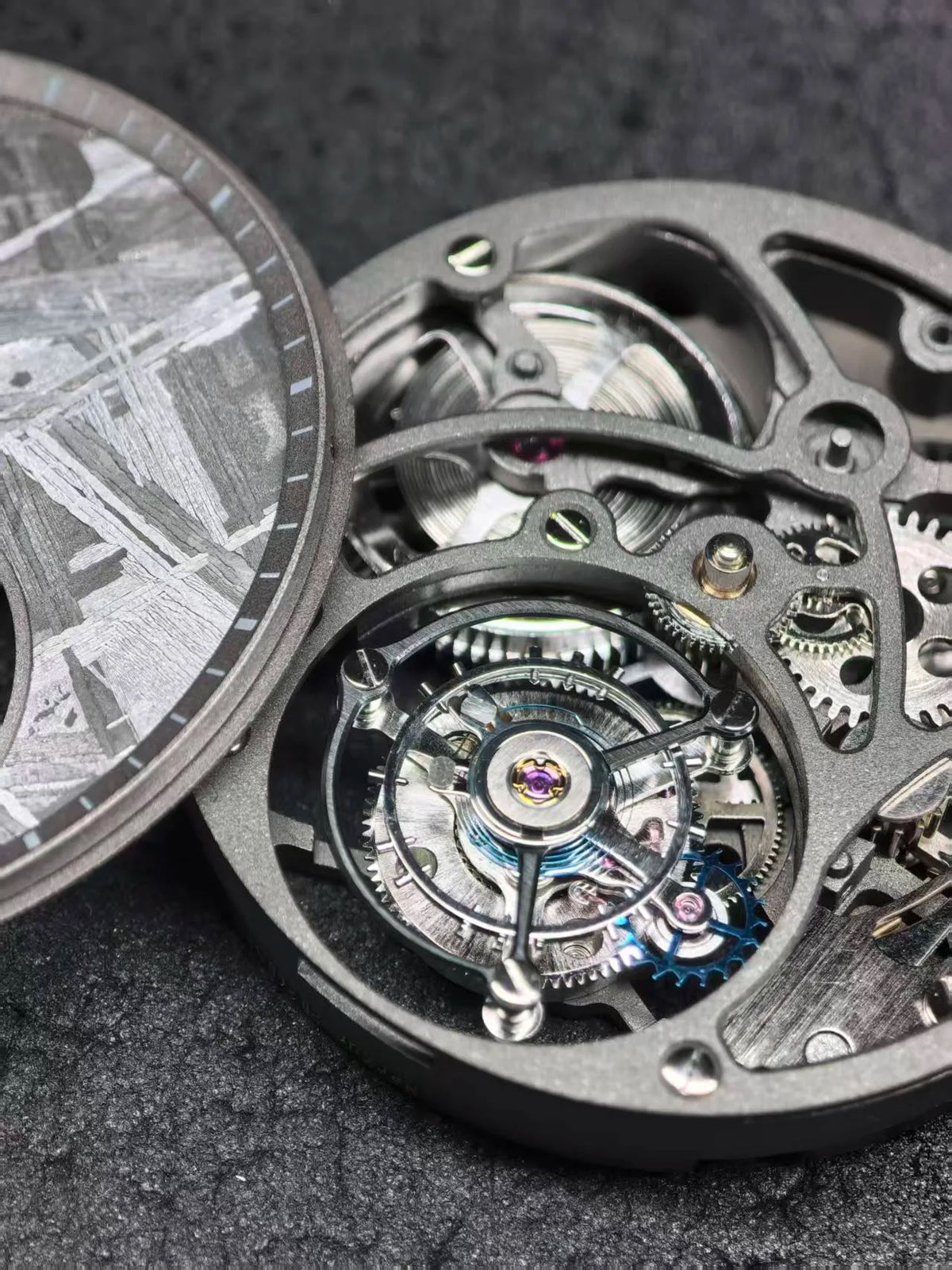 Merkur M Eisenmeteorit Tourbillon Uhr Herren Saphirglas Uhr für Herren Mechanische Armbanduhren Relogio Masculino 42mm