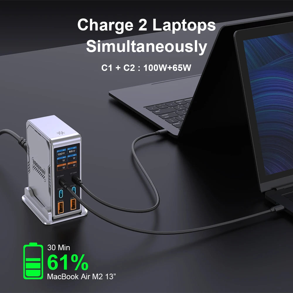 Vexaroa 300W GaN USB-C desktop charging station – product view 5