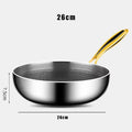 Vexaroa Stainless Steel Honeycomb Frying Pan product photo, view 8