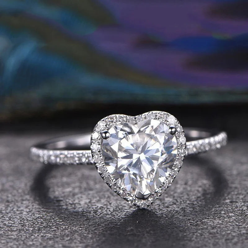 Vexaroa Silver-Tone Heart Cubic Zirconia Ring — Vexaroa product image 3