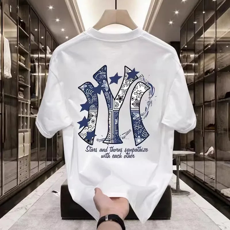 Vexaroa men's Korean-style crew neck T-shirt product image