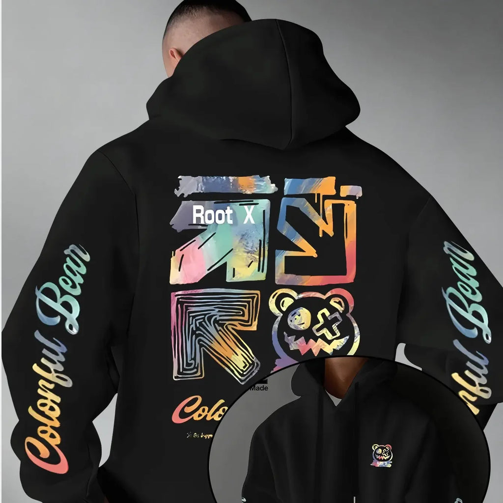 Vexaroa Rainbow Graffiti Bear Hoodie — product image 30