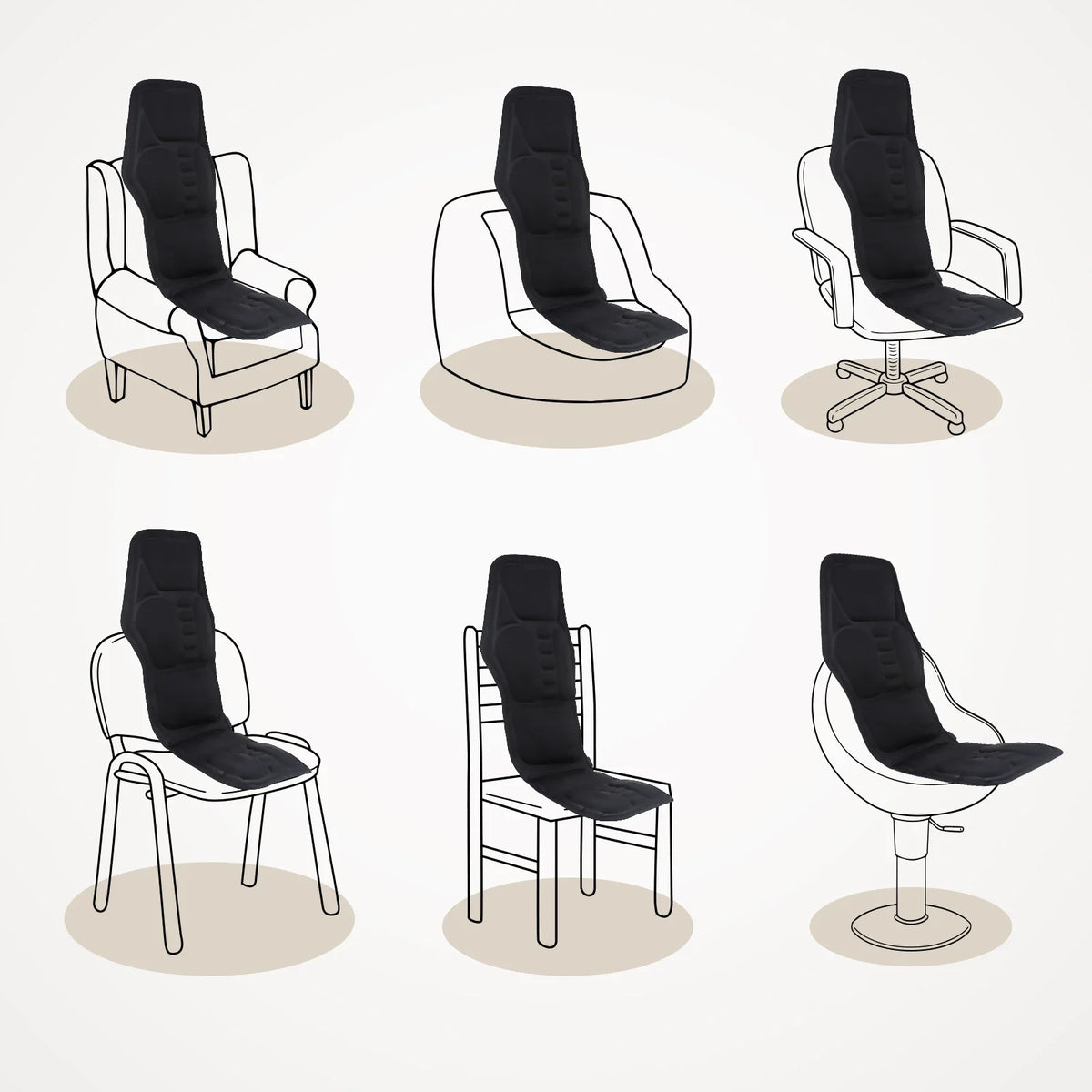 Vexaroa heated vibration massage chair cushion – product view 6