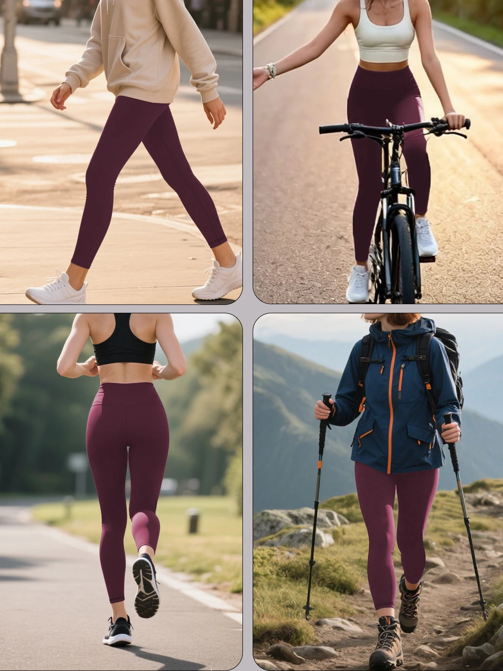 Vexaroa Women's High Waist Tummy Control Yoga Leggings Pocket