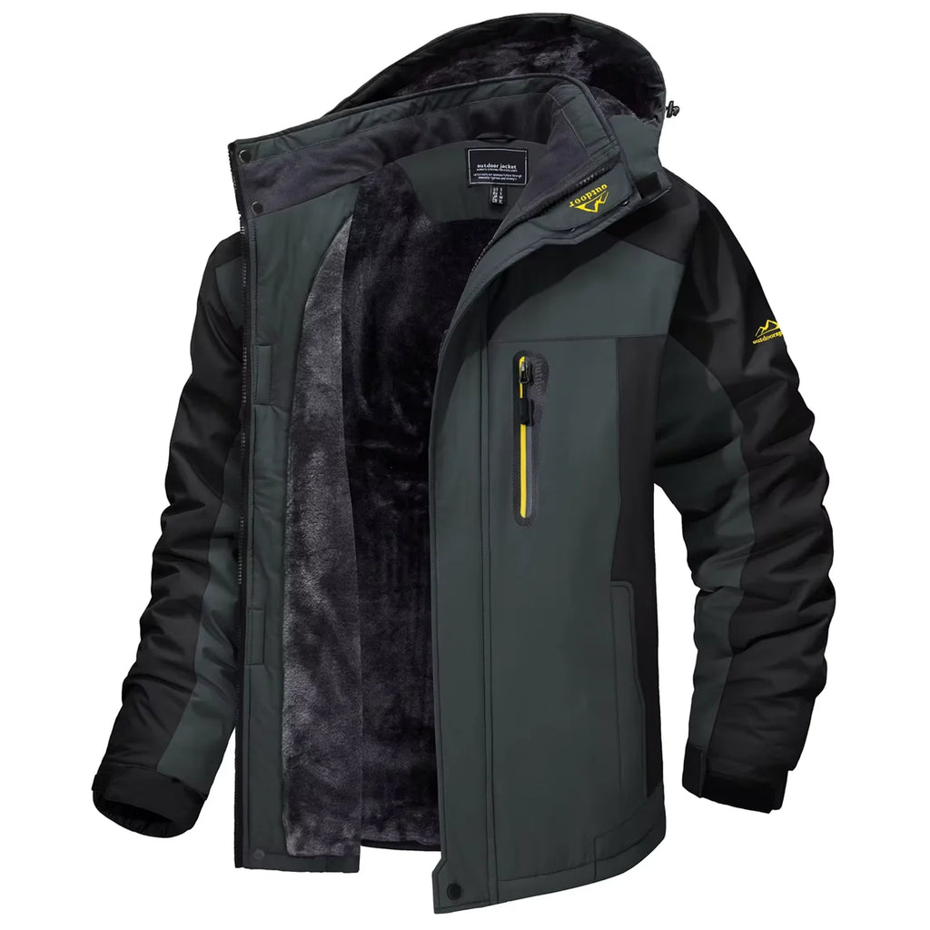 Vexaroa Men's Fleece-Lined Winter Parka