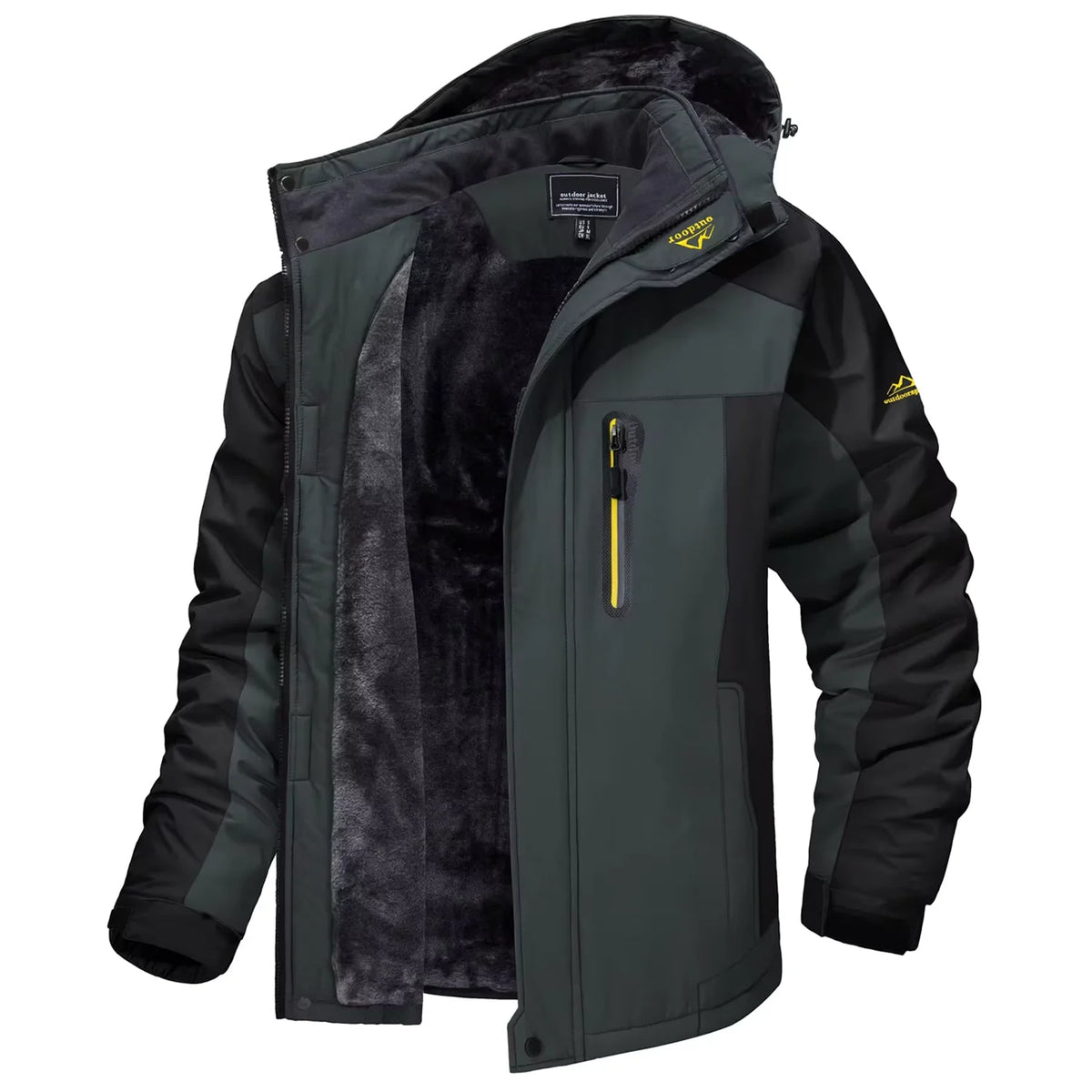 Vexaroa Men's Fleece-Lined Winter Parka