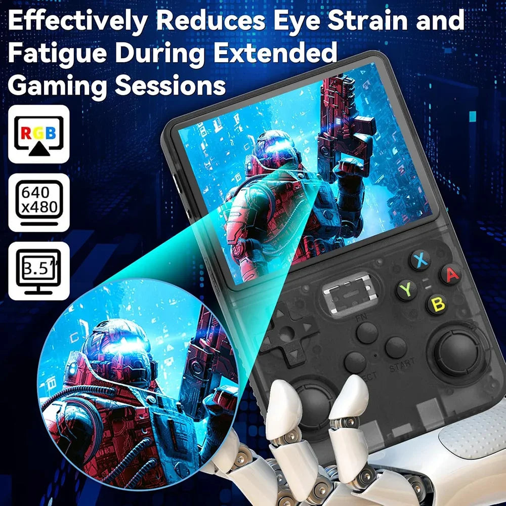 Vexaroa R36S Retro Handheld Game Console 3.5" IPS Linux