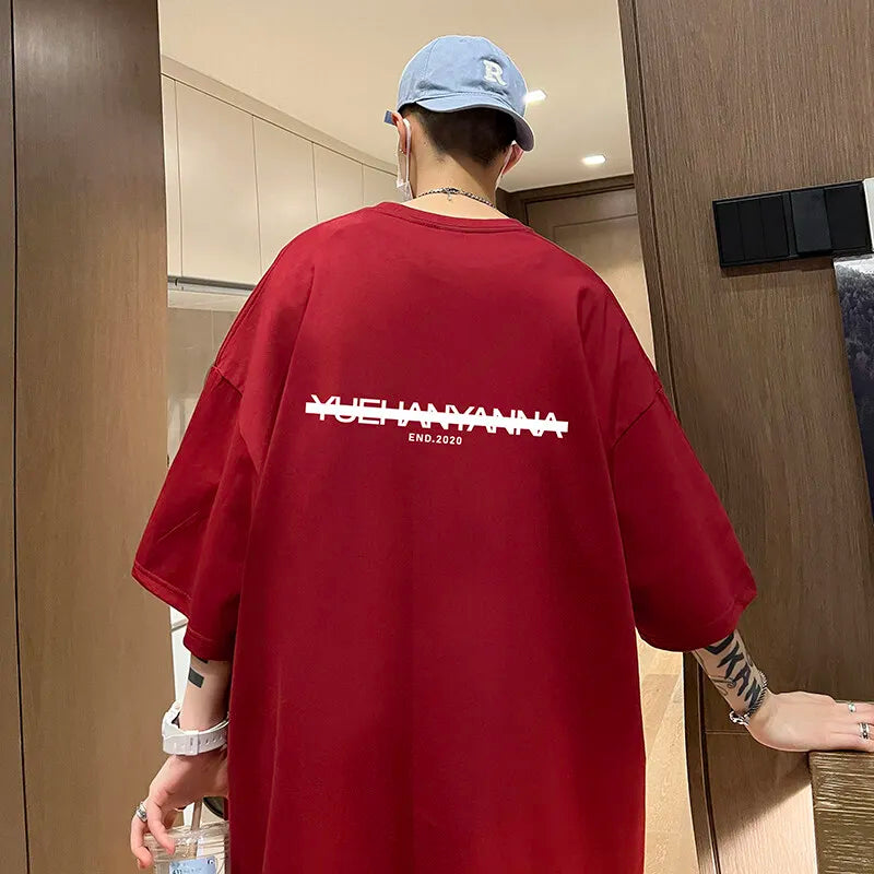 Vexaroa men's oversized letter print T-shirt product image 11