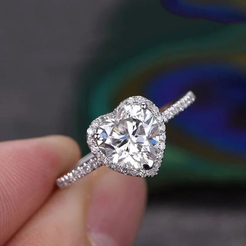 Vexaroa Silver-Tone Heart Cubic Zirconia Ring — Vexaroa product image 4