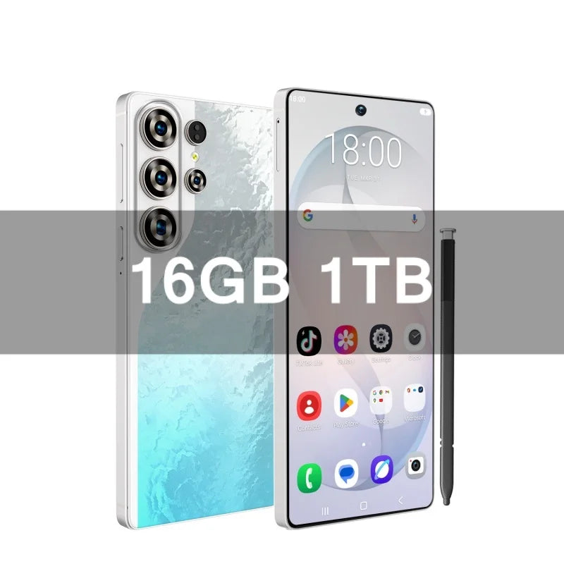 S26 Ultra Celulares Android Moblie Smartphone Original 6.9 Inch Phones Global Version Unlocked 5G Dual Sim CellPhones AB25