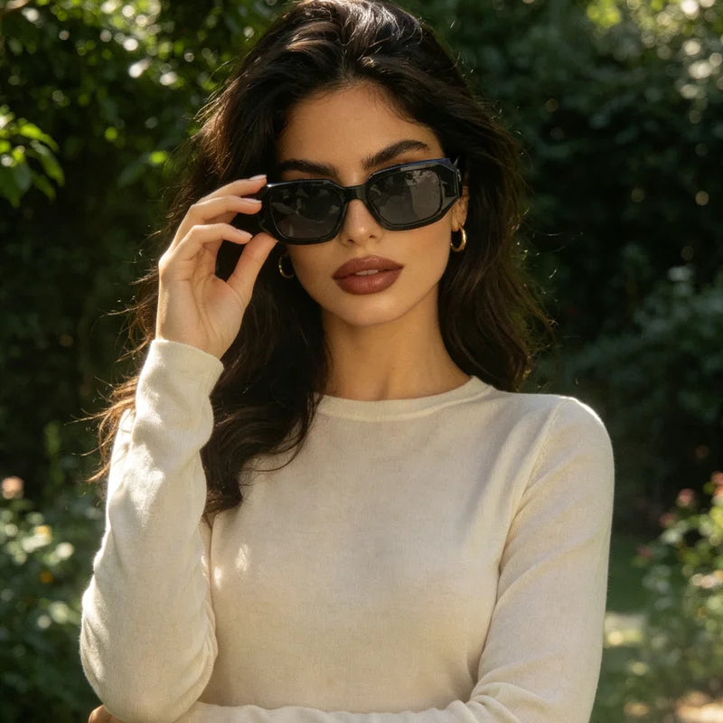 Prada Black Acetate Sunglasses | Vexaro