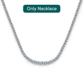 Moissanite Tennis Necklace for Women, 925 Sterling Silver | Vexaroa.