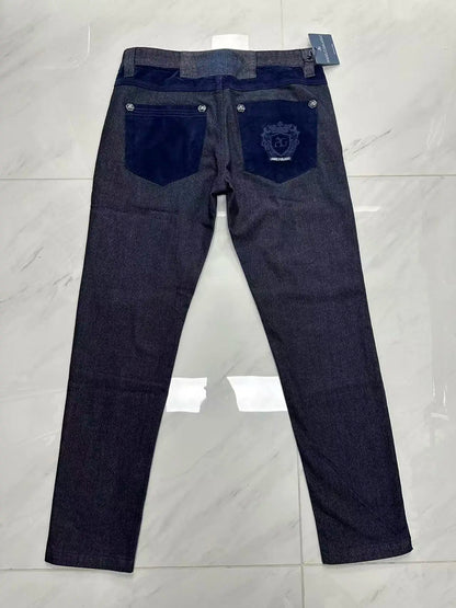 Vexaroa Men's Embroidered Stretch Jeans