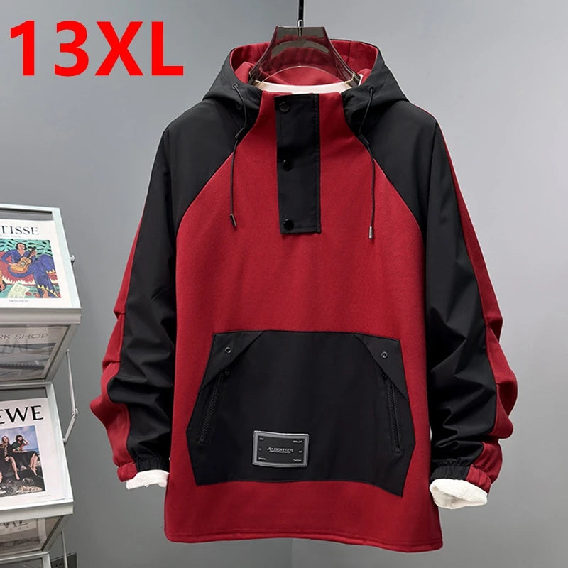 Vexaroa Oversized Multi-Pocket Workwear Hoodie for Men