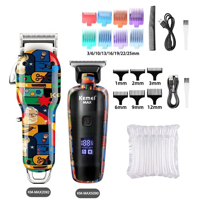 Vexaroa Kemei Graffiti Rechargeable Hair Clipper Trimmer