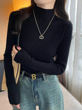 Vexaroa Womens Slim Turtleneck Knit Sweater product photo, view 7