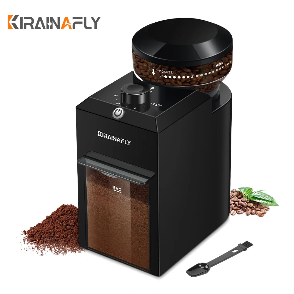 Vexaroa Electric Burr Coffee Grinder with 28 Settings