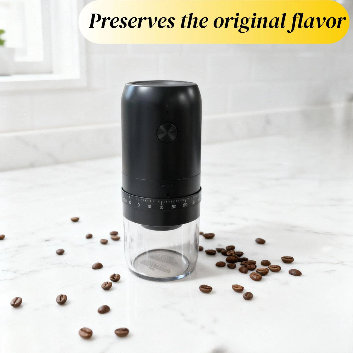Coffee Grinders for Home Use Portable Burr Coffee Bean Grinder Electric with Cleaning Brush10 Cups Per Charge,Grinder for Travel