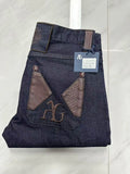 Vexaroa Men's Embroidered Stretch Jeans