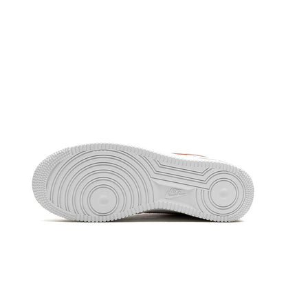 White sneaker sole on a white background