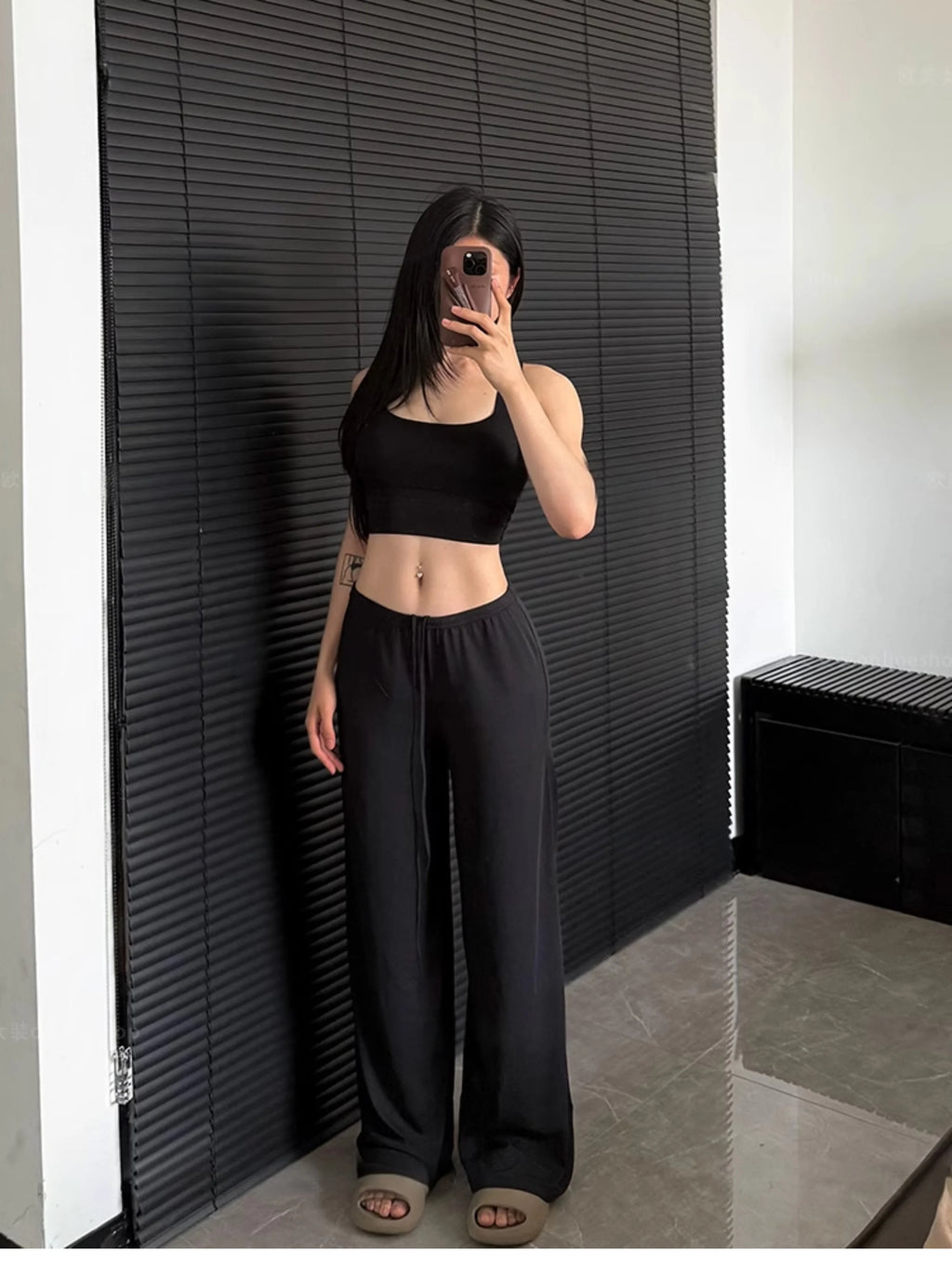 Vexaroa High Waist Wide-Leg Yoga Joggers – Baggy Sweatpants