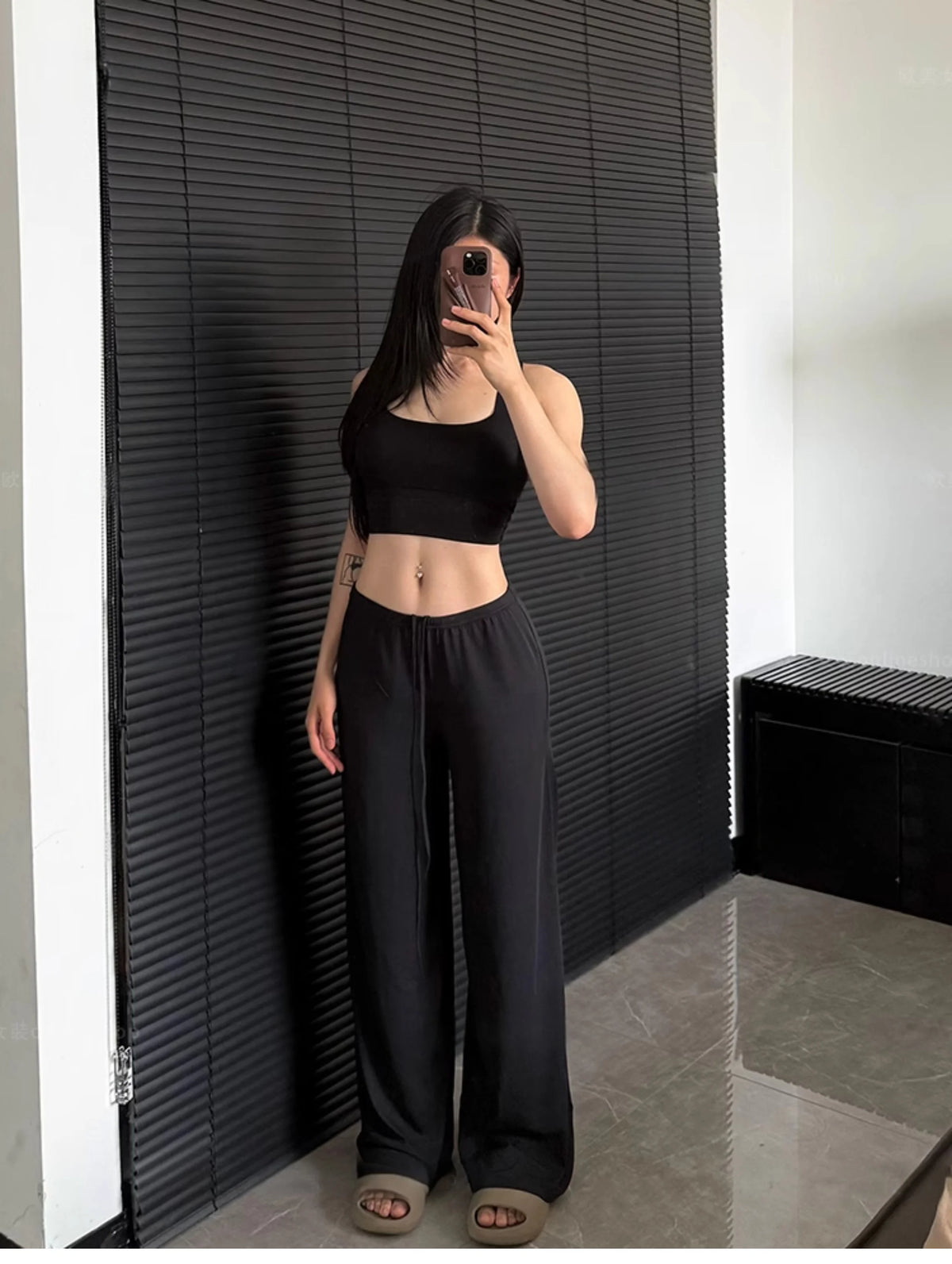 Vexaroa High Waist Wide-Leg Yoga Joggers – Baggy Sweatpants