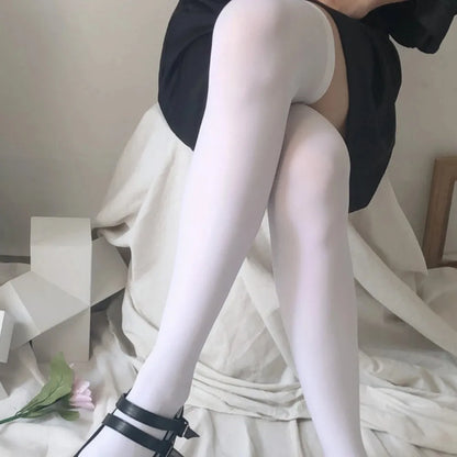 Keep Warm Women Over Knee Socks Thigh High Sock Girl Black White Knee Half Stockings Women,Girl Long Socks Pack of One Pair