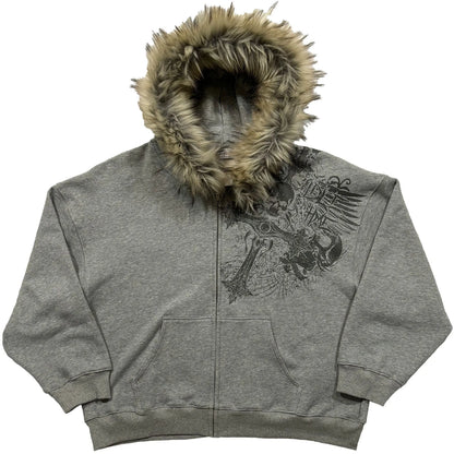 Autumn and winter new Y2K unisex zipper thick sweatshirt jacket with hat simple daily versatile and not monotonous