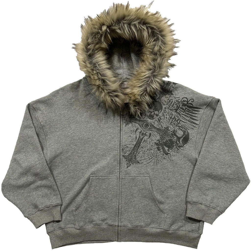 Vexaroa Unisex Thick Zip-Up Hoodie Jacket for Autumn & Winter