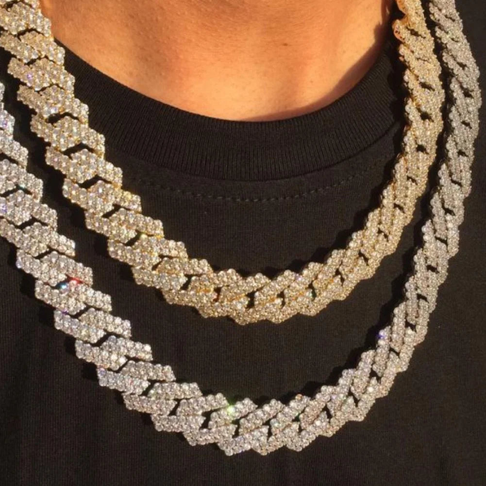 Vexaroa Iced-Out Cuban Link Necklace for Men and Women — Vexaroa product image 2