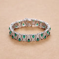 Platinum Peacock Full Moissanite Diamond Bracelet | Vexaro
